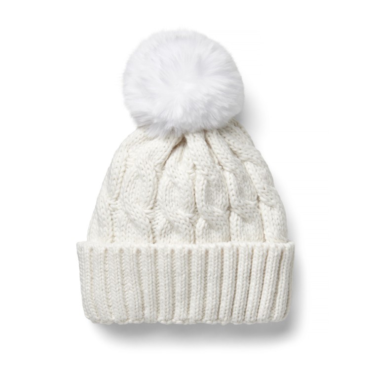 JRB Women's Golf Bobble Hat - White