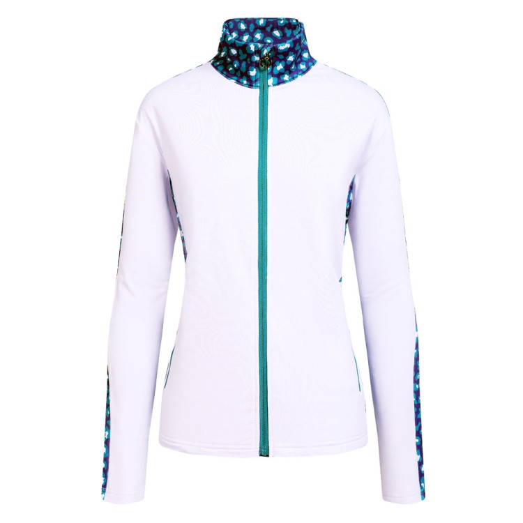 JRB Women's Golf - Fully Zipped Jacket - Lapis Green