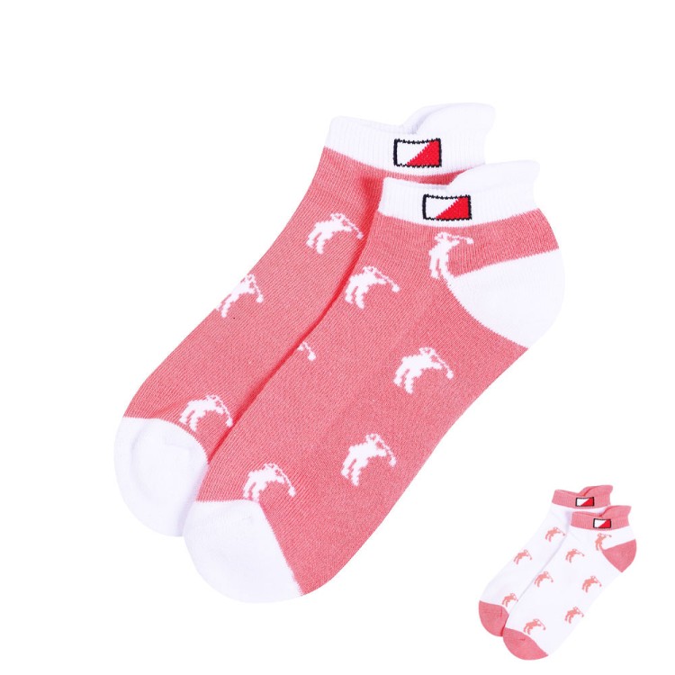 JRB Women's Golf Socks - Coral Peach - Pack of 2 Pairs