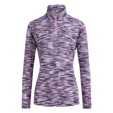 JRB Women's Golf - 1/4 Zipped Tops - Fuchsia Stripe